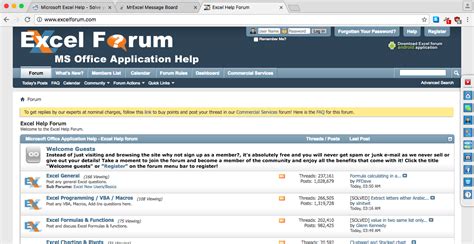 Excel Help Forum .